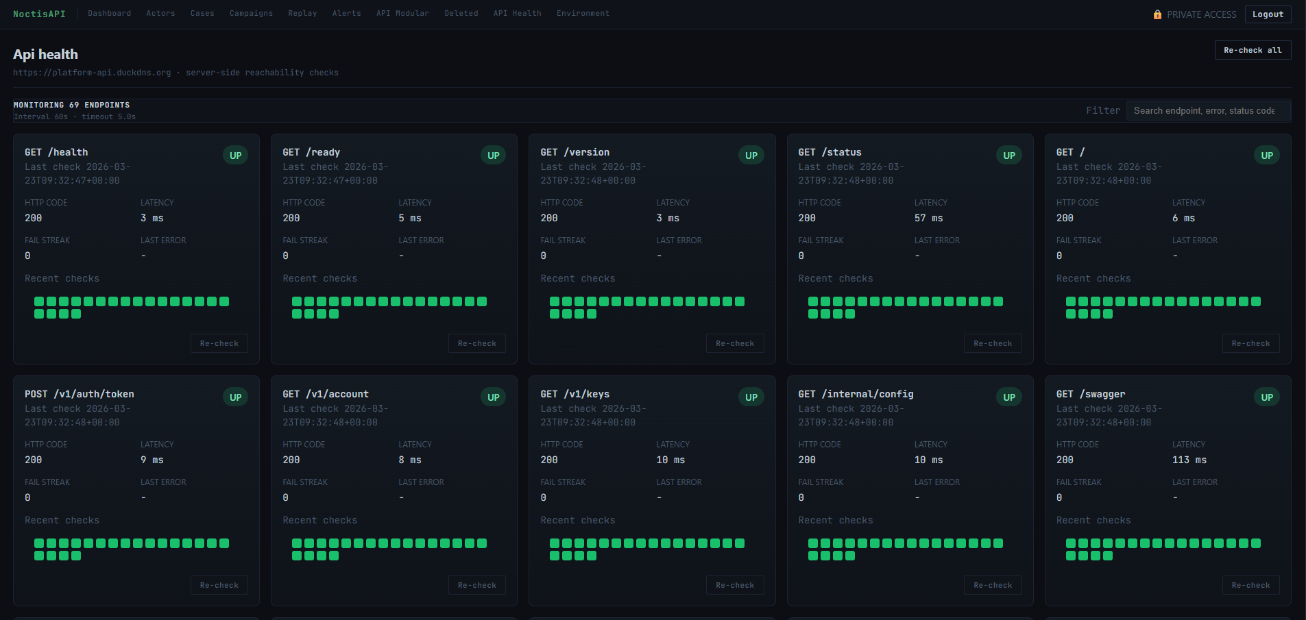 NoctisAPI API Health