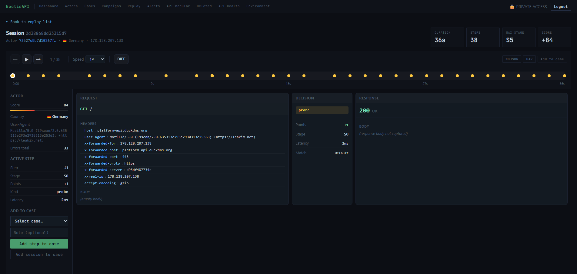 NoctisAPI Replay Detail