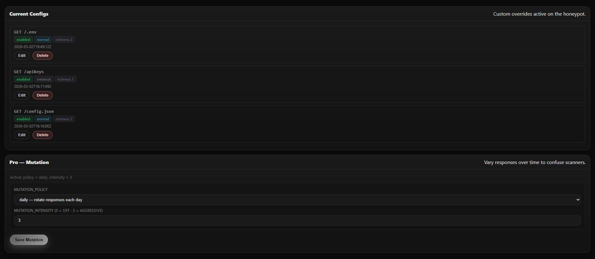 NoctisAPI Endpoint Config
